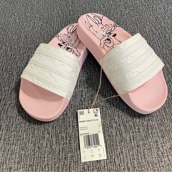 adidas | Shoes | Adidas X Disney Adilette Womens Slide Sandals Featuring  Bambi | Poshmark